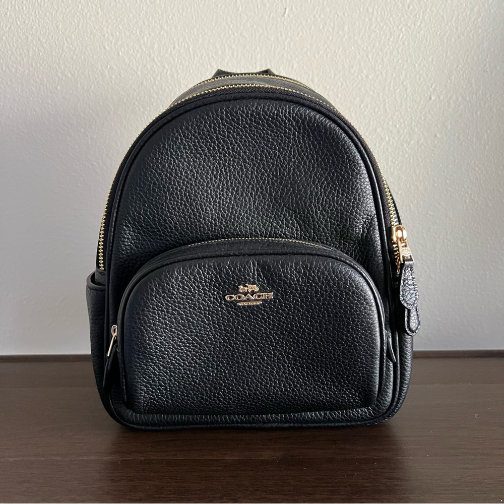 Coach Mini Court Backpack - black